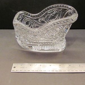 Crystal Santa Sleigh